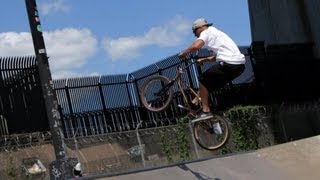 How to Do a Fakie  BMX Bike Tricks [upl. by Doehne]