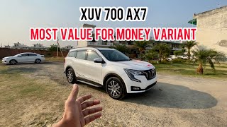 Mahindra XUV 700 AX7  XUV 700 Most Value for Money variant 21 Lakhs [upl. by Alekal735]