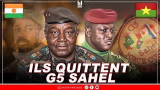 POURQUOI LE NIGER ET LE BURKINA QUITTENT LE G5 SAHEL [upl. by At957]