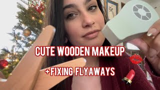 Fast ASMR Wooden Play Makeup Hair Cut Brushing Flyaways amp CCCombing [upl. by Diehl]