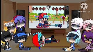 Boyfriend amp GachaLife Characters React to FNF Gacha Horror [upl. by Henarat]