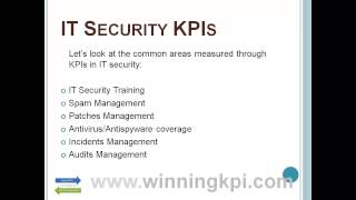 IT Security KPIs Example [upl. by Ailasor664]