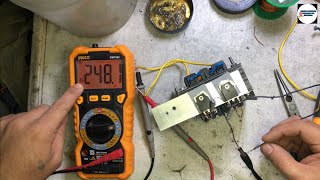 I made a power inverter using two transistors and two resistors12volt Dc To 248volts AC [upl. by Nevyar]