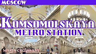 Life in Moscow The Most Luxurious Metro Station Komsomolskaya [upl. by Tharp]