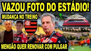 VAZOU A FOTO DO ESTÁDIO DO FLAMENGO MENGÃO QUER RENOVAR O CONTRATO DE ERICK PULGAR MUDANÇA TREINO [upl. by Iong]