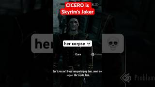 Cicero Funny moment Skyrim skyrimfunny momentsfunnyshorts gameshorts gamerlife fyp fypシ゚viral [upl. by Yekcaj]