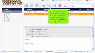 How to reply to or forward message in RoundCube  RoundCube Tutorials [upl. by Hayes]