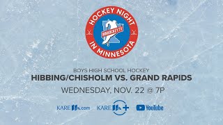 WATCH Hockey Night in Minnesota  Hibbing Chisholm vs Grand Rapids [upl. by Festus]