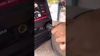 Mig plus arg welding flux core gasless machine shortsviral shortsvideo shorts [upl. by Esadnac]