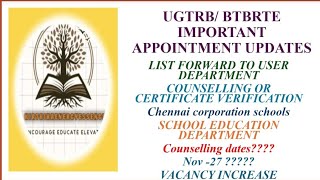 trbupdates btbrte ugtrb ugtrbvacancy ugtrbcounselling ugtrbappoinment  education sgtexam [upl. by Adam]