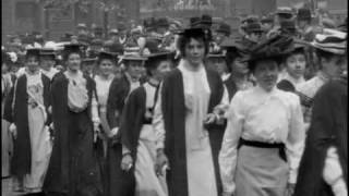 University Procession on Degree Day Birmingham 1901  BFI National Archive [upl. by Ettennad]