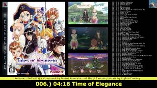 TALES OF VESPERIA OST Full Game Soundtrack Old  Version [upl. by Ainitsirhc]