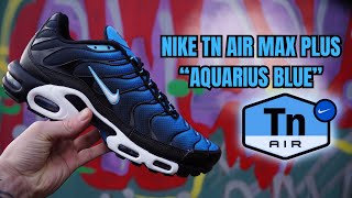 NIKE TN AIR MAX PLUS  quotAQUARIUS BLUEquot UNBOXING ON FOOT AND REVIEW [upl. by Anohr]