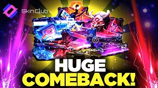 SKINCLUB HUGE COMEBACK ON CASE OPENING  SkinClub Promo Code 2024  SkinClub Case Opening [upl. by Luca956]