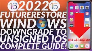 Futurerestore Windows downgrade iOS 1516 to iOS 1415  Futurerestore Downgrade Windows Full  2022 [upl. by Mame]