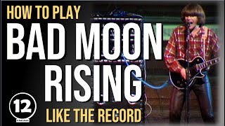 Bad Moon Rising  Creedence Clearwater Revival  Guitar Lesson [upl. by Tnerual803]