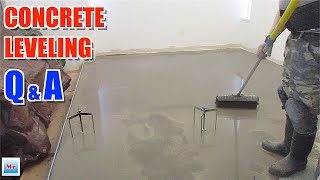 Subfloor Concrete Leveling Questions and Answers [upl. by Alodie]