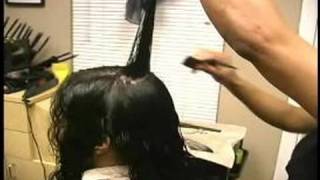 How To Cut Curly Hair Into Layers  Cutting the First layer of Curly Hair [upl. by Nniw]