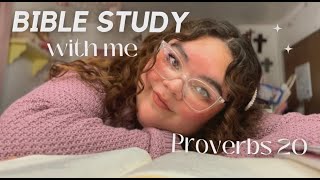 BIBLE STUDY PROVERBS 20 SOAP [upl. by Ahsirk]