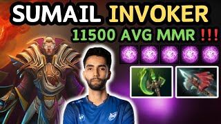 🔥 INVOKER Hitter Build Midlane By SUMAIL 737d 🔥 Invoker Gameplay From SUMAIL  Dota 2 [upl. by Dinesh920]