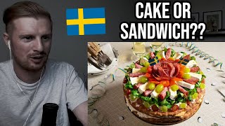 Reaction To Smörgåstårta Swedish Cuisine [upl. by Aihsenrad]