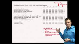 Exploratory factor analysis example [upl. by Ilohcin]