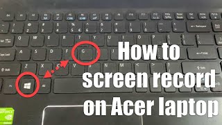 How to screen record on Acer laptop Windows 10 [upl. by Schlicher]