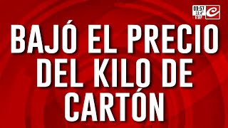 Cartoneros complicados en medio de la crisis cobran cada vez menos [upl. by Edualcnaej]