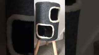 Purrshire Felt Two Level Cat Stool House [upl. by Ueihttam]