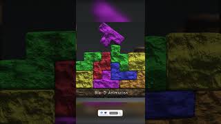 TETRIS CLAY blender puzzle tetris games tetrisgame softbody clay tetrispuzzle satisfying [upl. by Eelime]