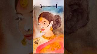 Watercolour Diary 14 india dailyvlog paintingdiary watercolourportrait [upl. by Anifled355]