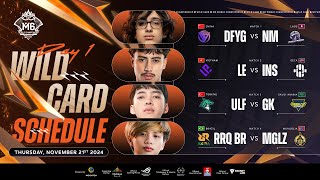 🔴 LIVE  M6 Wild Card Stage  DAY 1 [upl. by Idnahs]