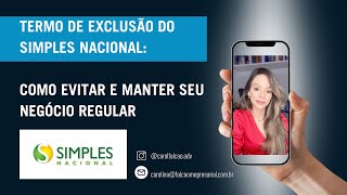 EXCLUSÃO DO SIMPLES NACIONAL Como evitar e manter seu negócio regular [upl. by Philip832]