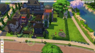 The Sims 4 Base Game Alley Pond Homes 8 No commentary No speed build [upl. by Iharas]