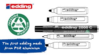 The first edding made from PCR aluminium [upl. by Llednav]