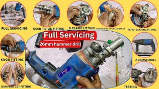 26mm hammer drill full service change damping set hammering problem solve and complete repair [upl. by Ttelracs764]