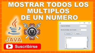 Mostrar Todos los Multiplos de un numero NetBeans [upl. by Yelhak]