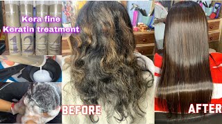 Right method of doing Keratin hair treatment  New Kera Fine keratin treatment detailed process [upl. by Debra]