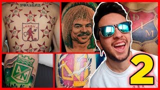 🔥2 Reaccionando a TATUAJES de barras bravas COLOMBIANAS💉 CAMILO MD [upl. by Adnilg]