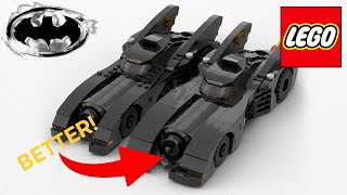 Lego 1989 Batmobile CUSTOM build from 76224 set FREE INSTRUCTIONS [upl. by Gnilrits984]