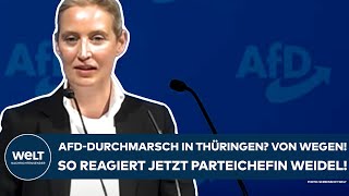 THÜRINGEN Kommunalwahl Durchmarsch der AfD Von wegen So reagiert jetzt Parteichefin Alice Weidel [upl. by Salita]