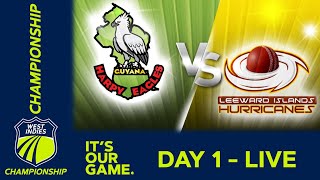 🔴 LIVE Guyana v Leewards  Day 1  West Indies Championship  Wednesday 29th March 2023 [upl. by Filippa]