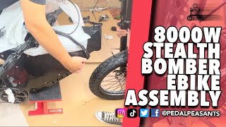 How To Assemble K5 8000W Stealth Bomber Ebike Alibaba [upl. by Assirod]