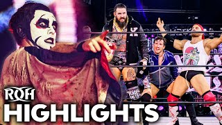 Danhausens Teamhausen Takes On VLNCE UNLTD ROH Highlights [upl. by Anairo]