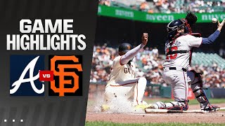 Braves vs Giants Game Highlights 81524  MLB Highlights [upl. by Assiralc]