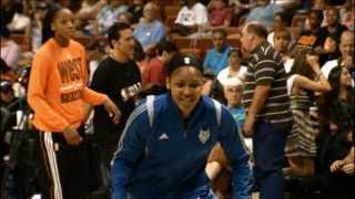 WNBA AllStar 2013 PreGame Dunk Fest [upl. by Oisacin32]