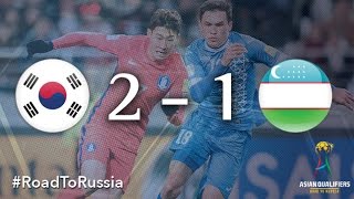 Korea Republic vs Uzbekistan Asian Qualifiers – Road To Russia [upl. by Vasily]