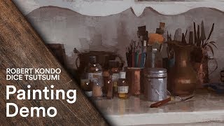 Photoshop Dice and Robert talk about painting demo  Tonko School 015 [upl. by Kcirred]