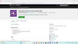 How to install powershell tools for visual studio 2022 [upl. by Benilda228]
