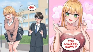 Manga Dub I accidentally look under the skirt of the most beautiful delinquent and RomCom [upl. by Eliga]